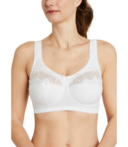 Soutien-gorge sans armatures tulle brodé