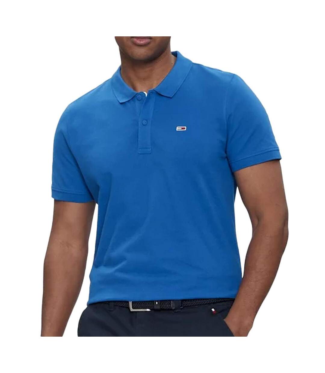 Polo Bleu Homme Tommy Hilfiger Slim Placket - 3XL-1