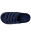 Isotoner Chaussons Mules ouvertes homme velours ultra doux, semelle bloup xtra confort, bout ouvert respirant-3