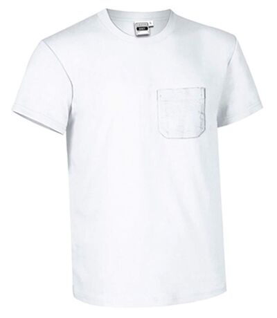 T-shirt manches courtes - Col rond - Homme - réf BRET - blanc
