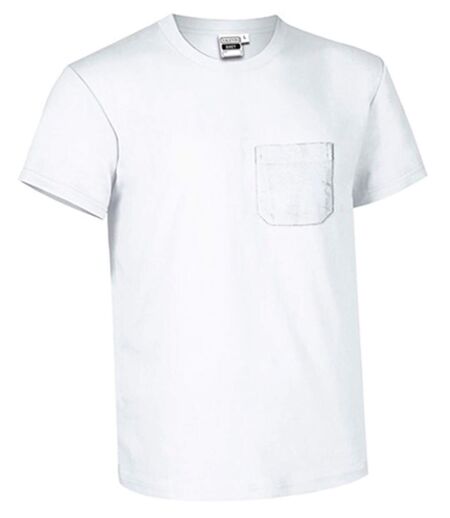 T-shirt manches courtes - Col rond - Homme - réf BRET - blanc