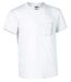 T-shirt manches courtes - Col rond - Homme - réf BRET - blanc-1