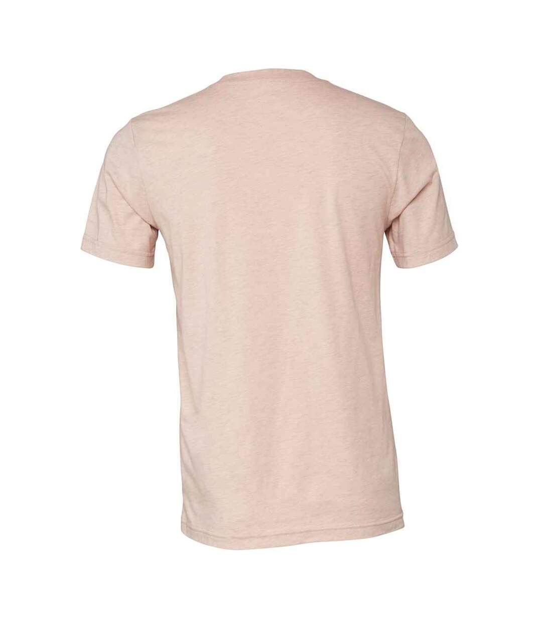 Adults unisex heather cvc short sleeve t-shirt prism peach heather Bella + Canvas