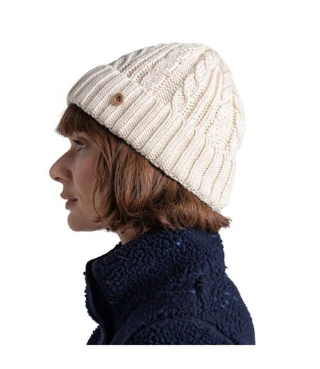 Bonnet À Revers Motif/style Tricoté Brock Femme Blanc Cassé Craghoppers
