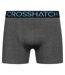 Lot De 3  Boxers Motif/style Logo Homme Bleu Sombre Crosshatch-3