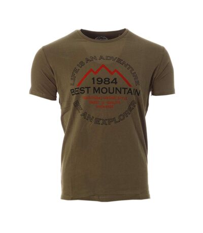 T-shirt kaki homme best mountain 2005 - l