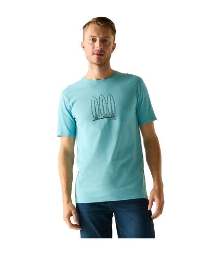 T-shirt Motif/style Planche De Surf Cline Homme Bleu Clair Regatta