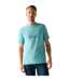 T-shirt Motif/style Planche De Surf Cline Homme Bleu Clair Regatta-1