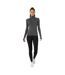 Womens/ladies Plain Long-sleeved Base Layer Top Charcoal USA-1