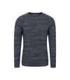 Mountain Warehouse Mens Alpine Camo Seamless Base Layer Top (Blue)