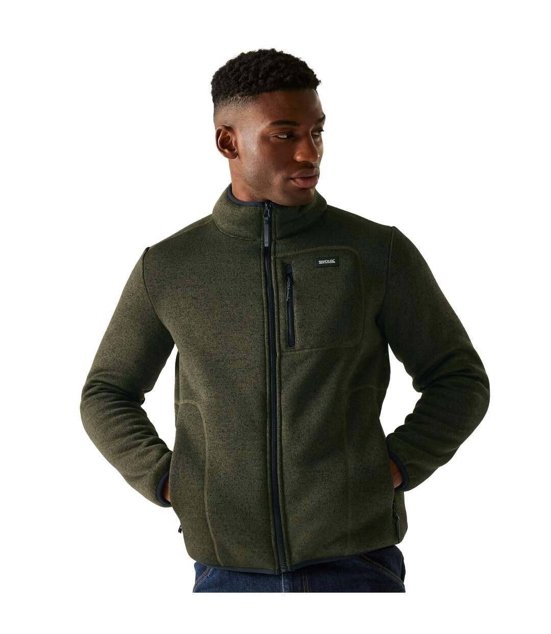 Veste Polaire Barlee Homme Kaki Foncé Regatta-1