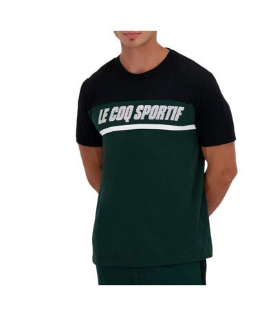 T-Shirt noir homme le coq sportif contemporain - l