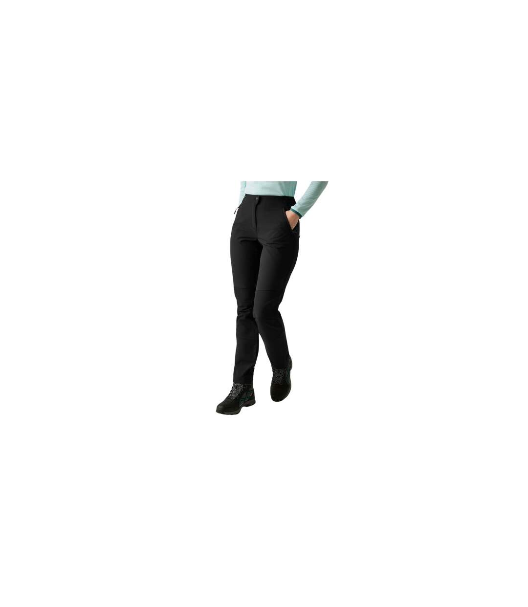 Pantalon De Randonnée Questra Femme Noir Regatta-1
