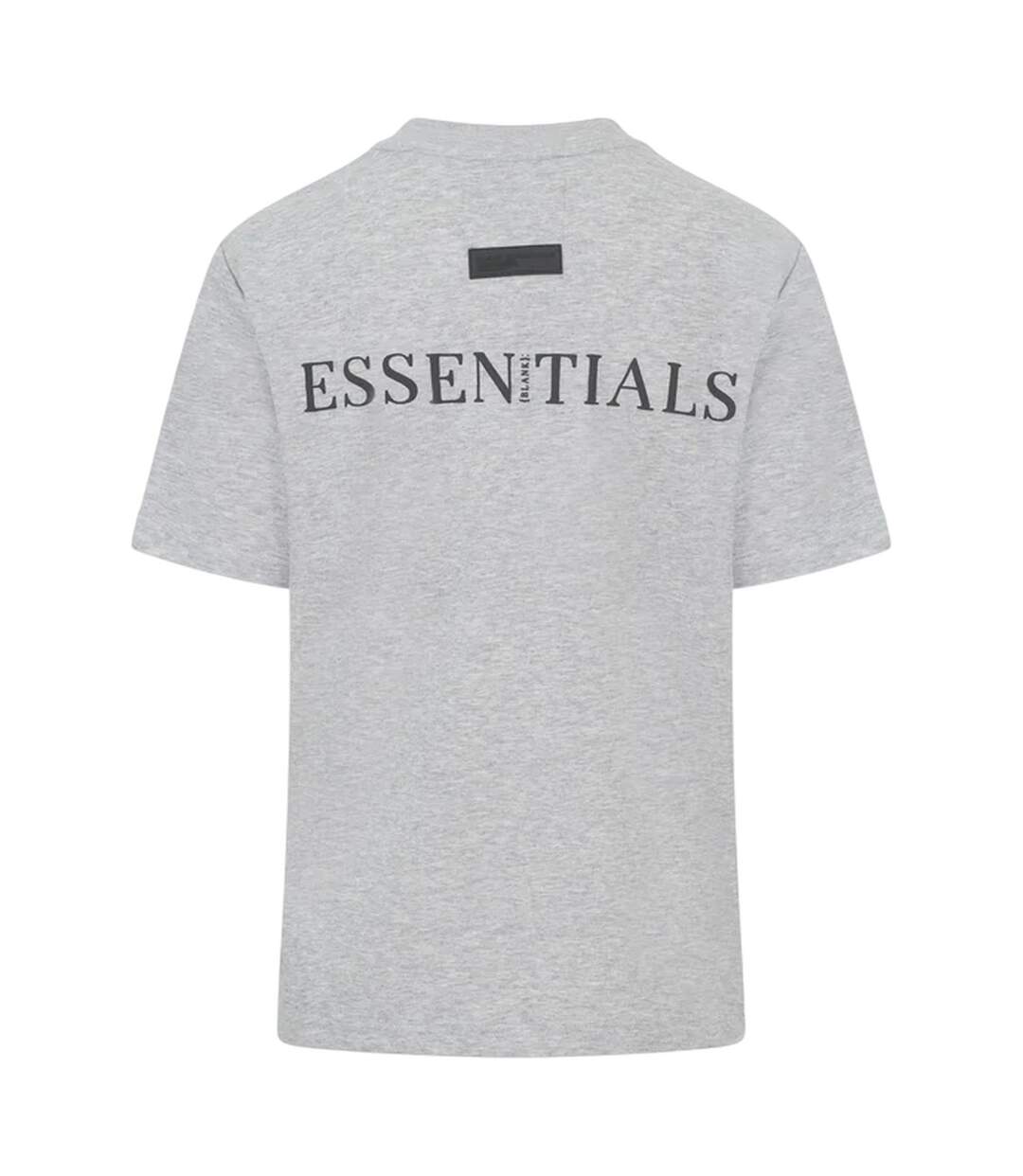 Womens/ladies Essentials Logo Boyfriend T-shirt Grey Marl Blank Essentials-3