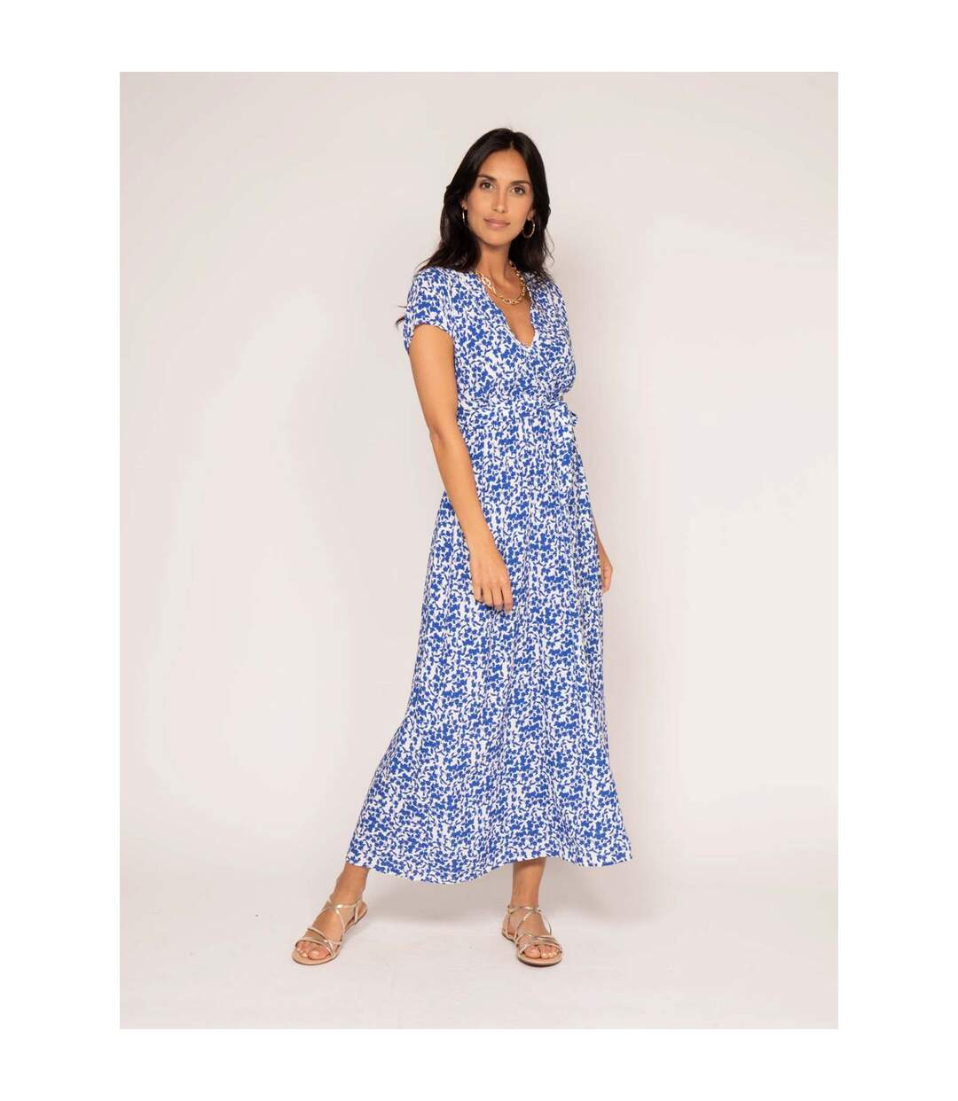 Robe longue motifs INOLON - Dona X Lisa-1
