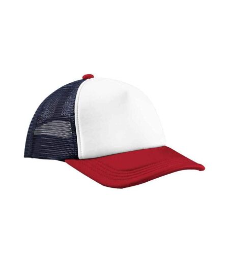 Casquette trucker bleu marine / rouge Beechfield