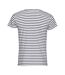 T-shirt Miles Homme Blanc Bleu Marine SOLS-2