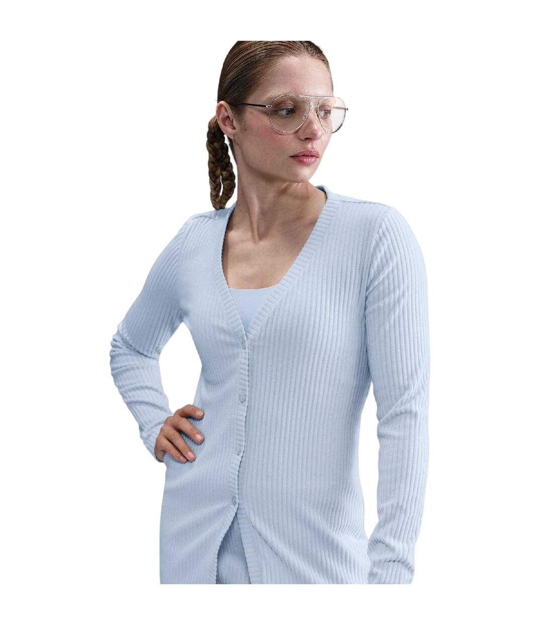 Cardigan Motif/style Cousu Femme Bleu Bleu Nike-2