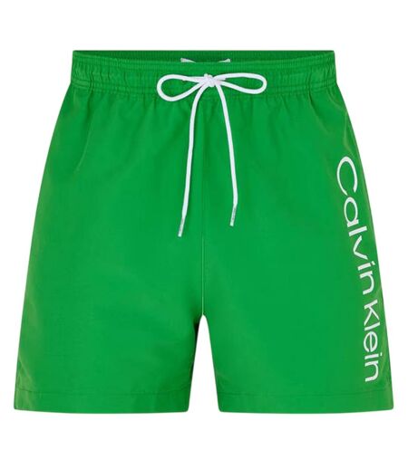 Short De Bain Motif/style Logo Homme Vert Pomme Calvin Klein