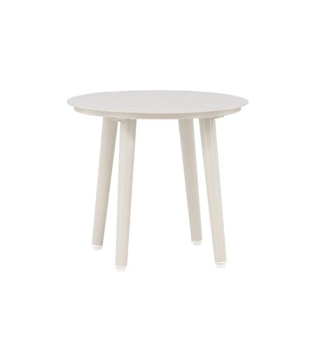 Table d'Appoint de Jardin Ronde Lina 40cm Beige
