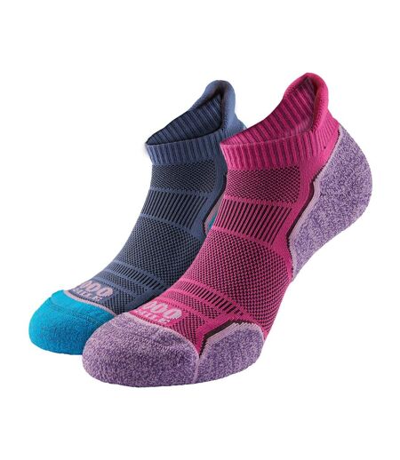 2 Pack Ladies Run Socklet - Women's Single Layer Socklet - Twin Pack
