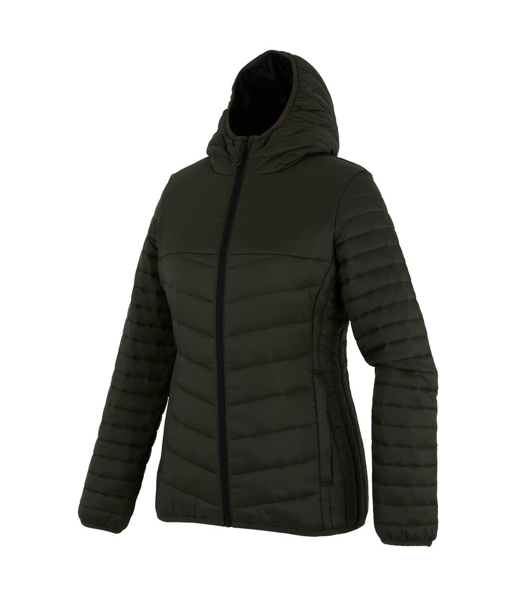 Veste Hybride Loft Lite Femme Kaki Foncé Noir Regatta-3