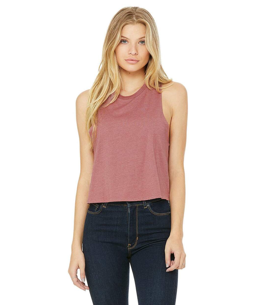 Top femme dos nageur - 6682 - rouge mauve