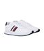 Mens Eva Stripe Leather Trainers White Tommy Hilfiger-1
