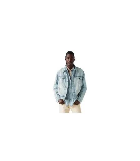 Veste Camionneur Homme Bleu Clair Délavé Levis