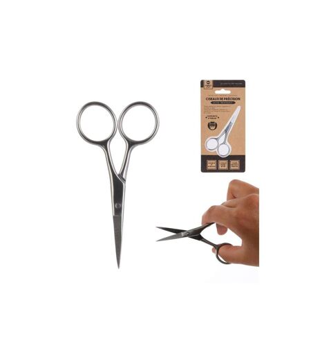 Ciseaux de Précision Moustache 10cm Argent