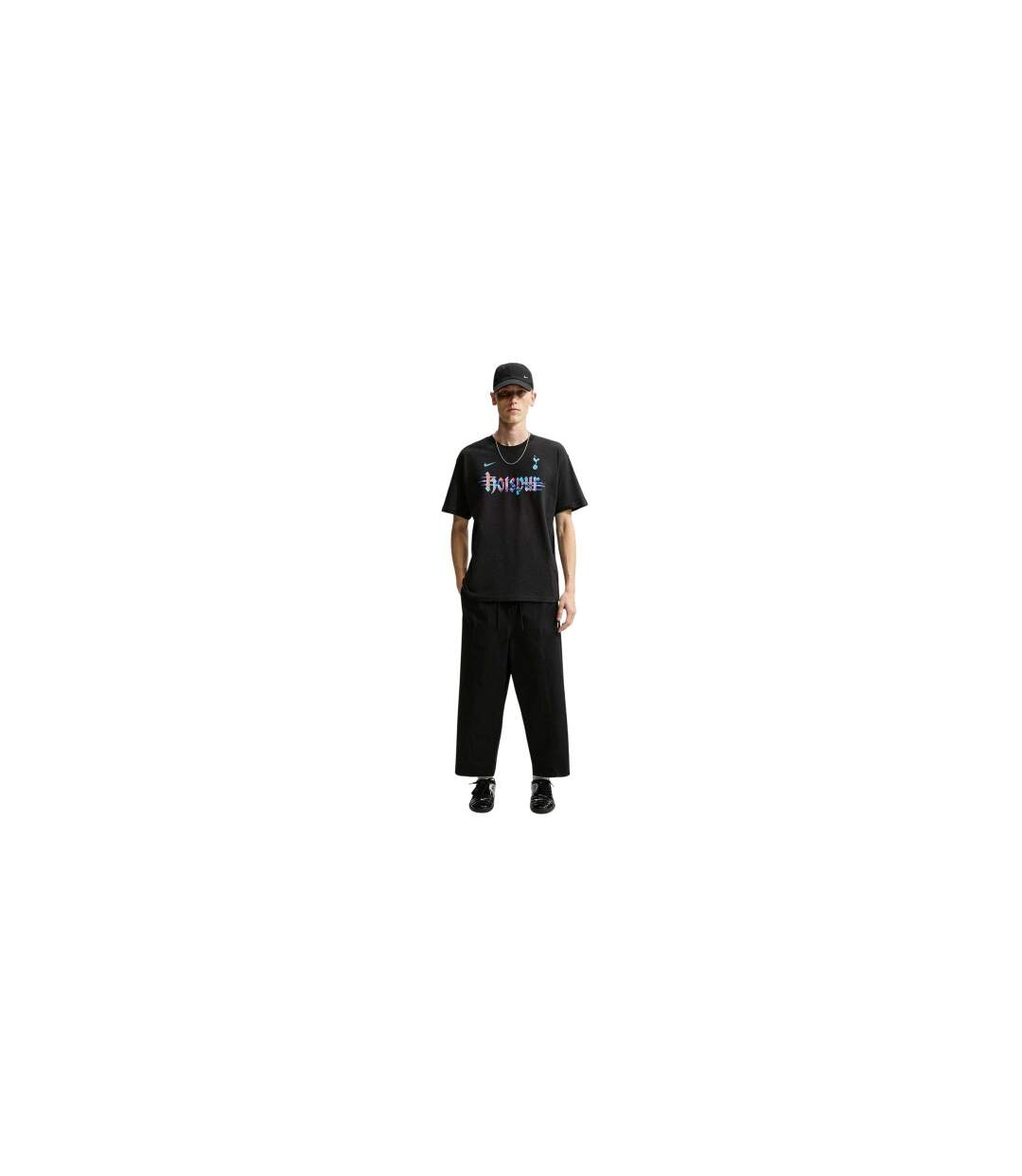 T-shirt Motif/style Tottenham Hotspur Fc Wordmark Homme Noir Blanc Nike-1