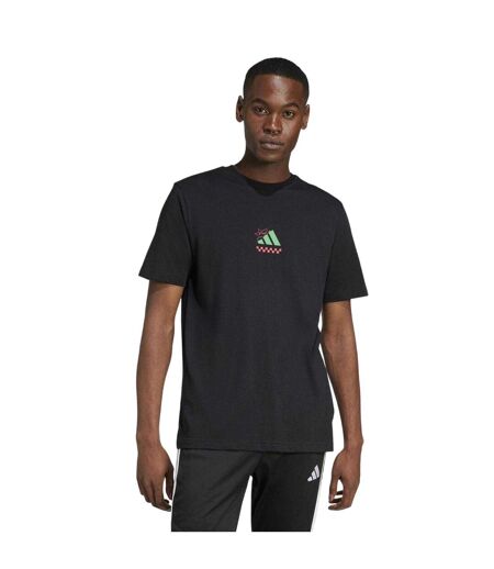 T-shirt Motif/style Pizza Homme Noir Adidas