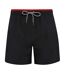 Asquith & Fox Mens Swim Shorts (Black/Red) - UTRW6242