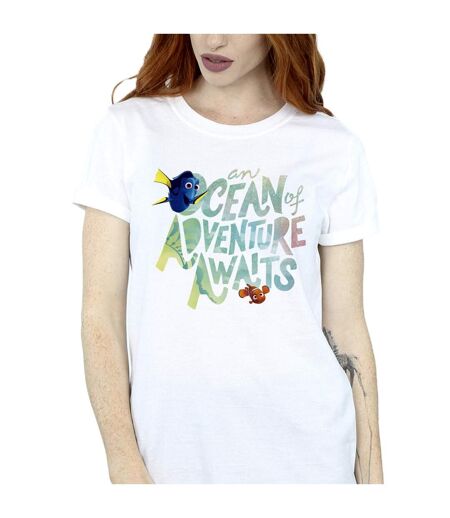 Disney - T-shirt FINDING DORY OCEAN OF ADVENTURE - Femme (Blanc) - UTBI23047
