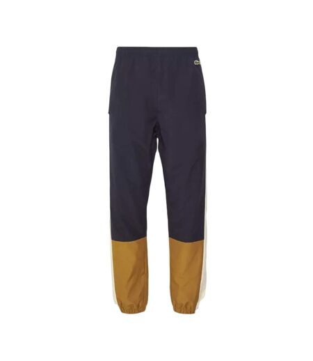 Pantalon De Survêtement Motif/style Blocs De Couleurs Homme Bleu Marine Marron Lacoste