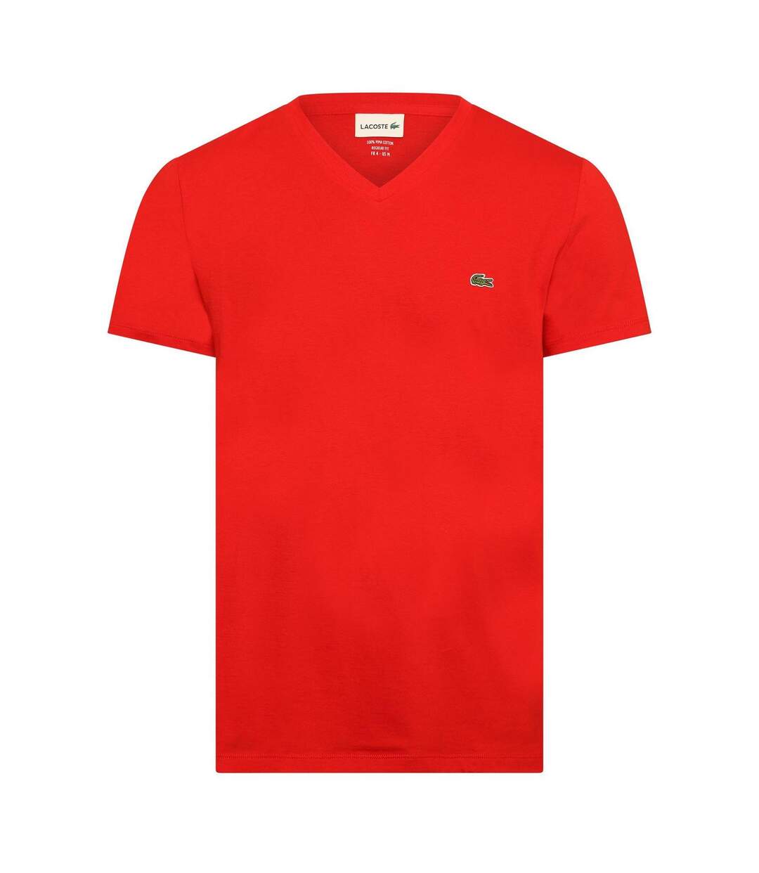 T-shirt Motif/style Logo Pima Homme Rouge Lacoste-1