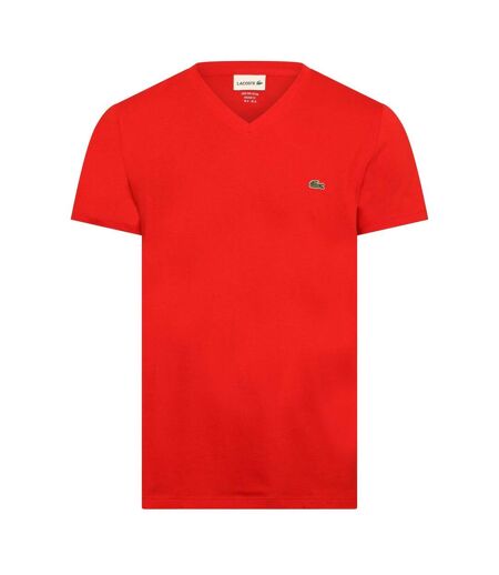 T-shirt Motif/style Logo Pima Homme Rouge Lacoste