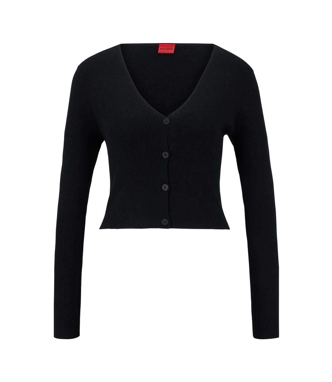Cardigan Sanderin Femme Noir Hugo-1