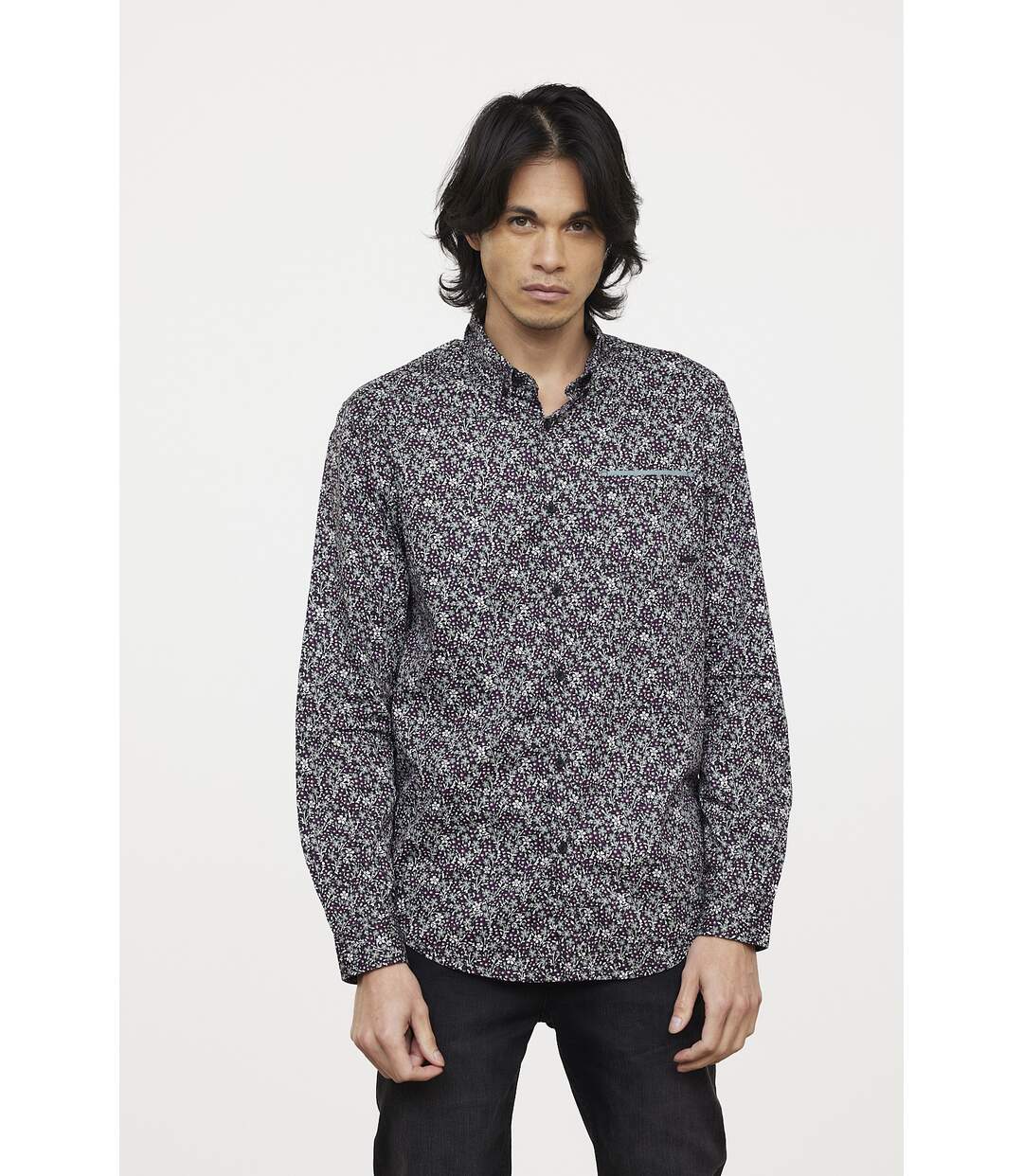 Chemise manches longues coton regular DELEUR-1