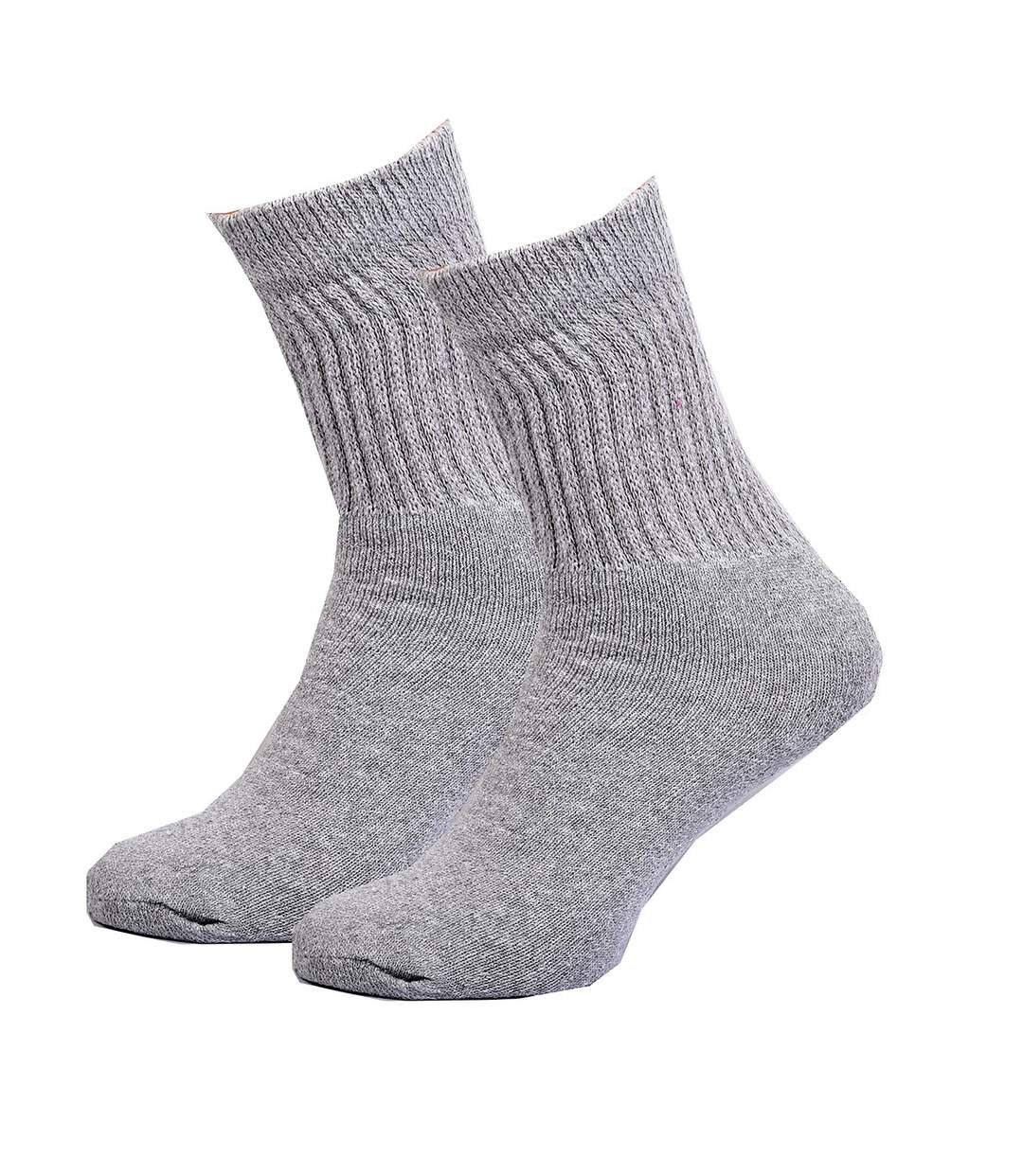 Chaussettes homme C17 JEANS Confort et qualité -Assortiment modèles photos selon arrivages- Pack de 6 paires C17 jeans Tennis Gris-3