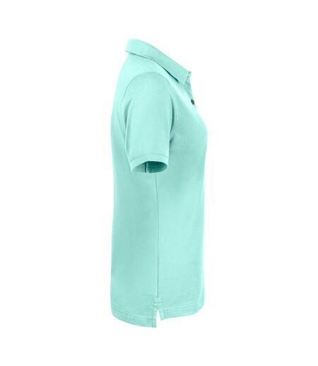 Womens/ladies Advantage Polo Shirt Light Turquoise Cutter & Buck