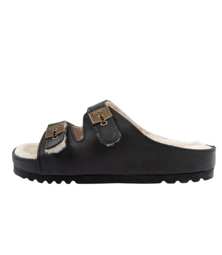 Chaussons Kim Femme Beige Noir Scholl