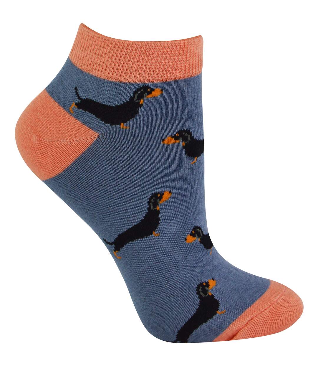 Miss Sparrow - Femme Chaussettes Courtes | Chaussettes Basses Fantaisie Animaux-1