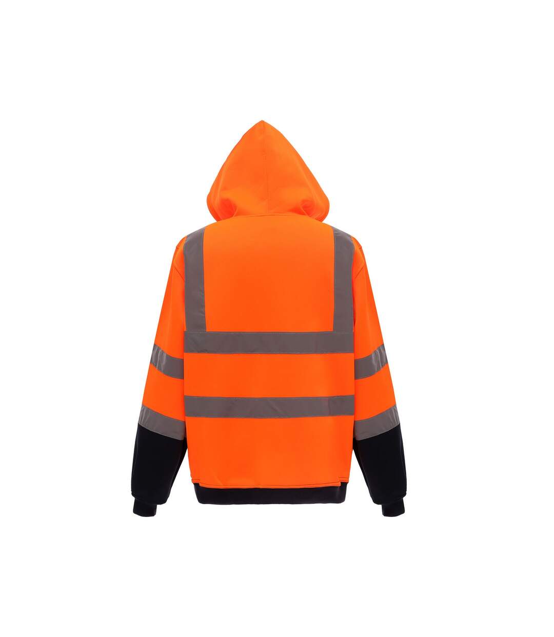 Yoko Sweat à capuche zippé de sécurité Hi-Vis pour hommes (Orange/Marine) - UTPC7238-2