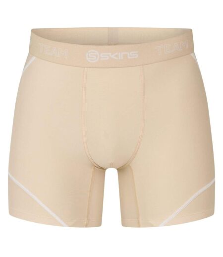 Short De Compression Motif/style Détail Rayé Dynamic Team Homme Crème Skins