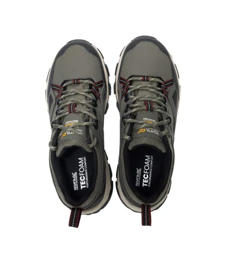 Womens/ladies Holcombe Iii Low Walking Shoes Olive Night Dark Cherry Regatta