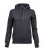 Tee Jays Womens/Ladies Raglan Hooded Sweatshirt (Dark Gray)