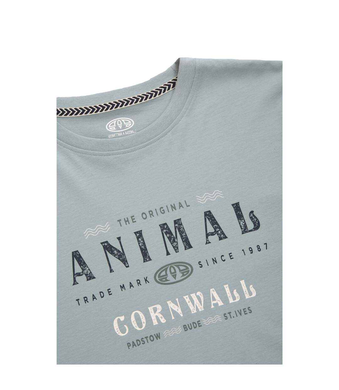 T-shirt jacob homme bleu pâle Animal-3