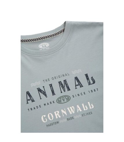 Animal Mens Jacob Graphic Print Natural T-Shirt (Pale Blue)