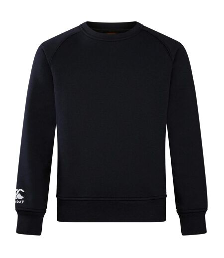 Mens Club Crew Neck Sweatshirt Black Canterbury
